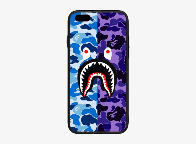 Bathing Ape Blue-purple Iphone Case - Blue, transparent png #4384071