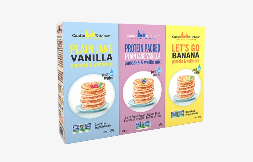 Vanilla, Protein, Banana Pancake Mix - Castle Kitchen Pancake & Waffle Mix, transparent png #4384161