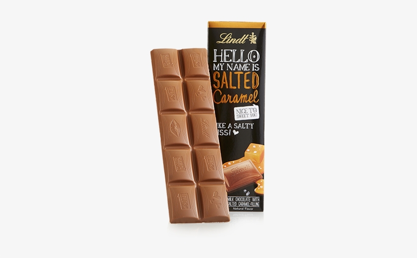 Salted Caramel Hello Bar Main 450x - Lindt Hello Strawberry Cheesecake 100g, transparent png #4384293