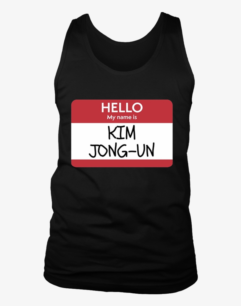 Hello My Name Is Kim Jong-un" Funny Halloween - Shirt, transparent png #4384412