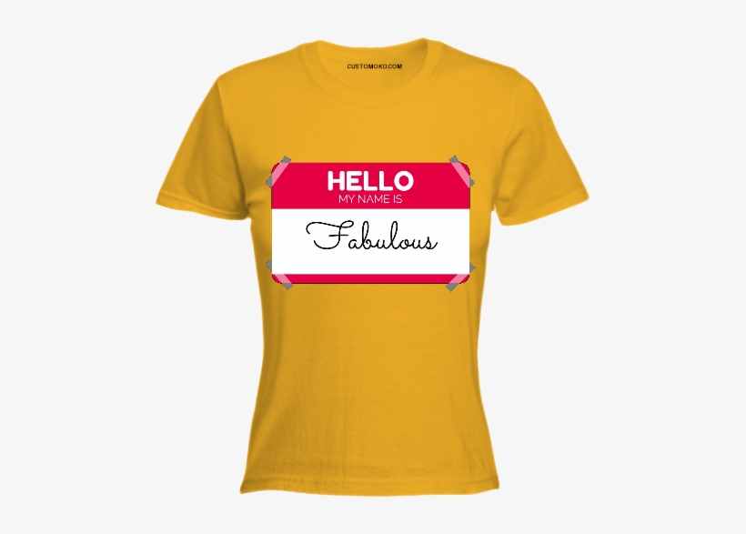 Hello My Name - T Shirt Print, transparent png #4384485