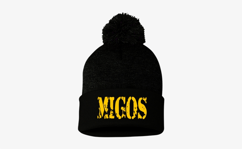 Pom Pom Knit Beanie - Beanie, transparent png #4384624