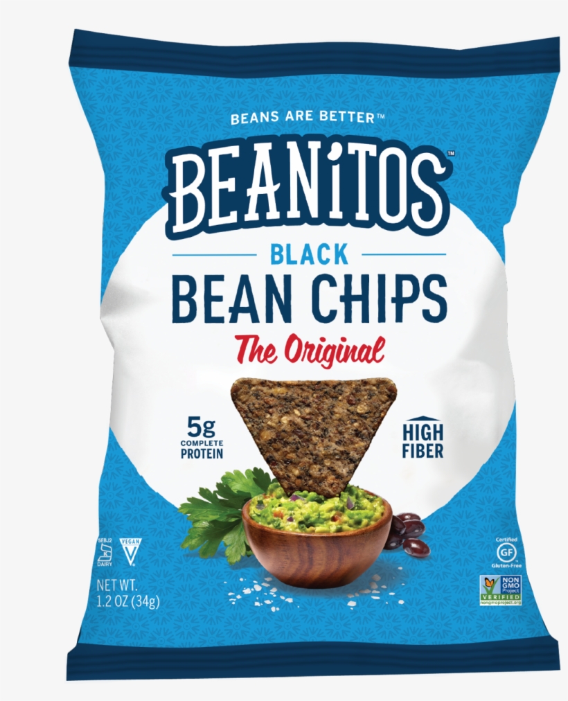 812891020735 - Beanitos - Black Bean Chips The Original - 6 Oz., transparent png #4385078