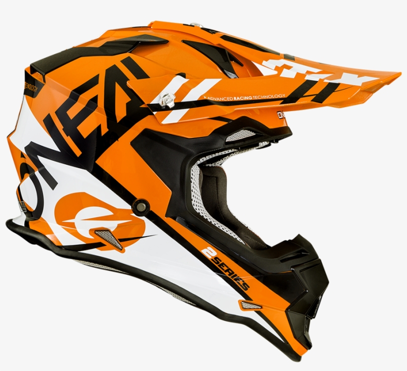 2 Series Spyde - O'neal Series 2 Rl Spyder Mx Helmet Orange & White, transparent png #4385793