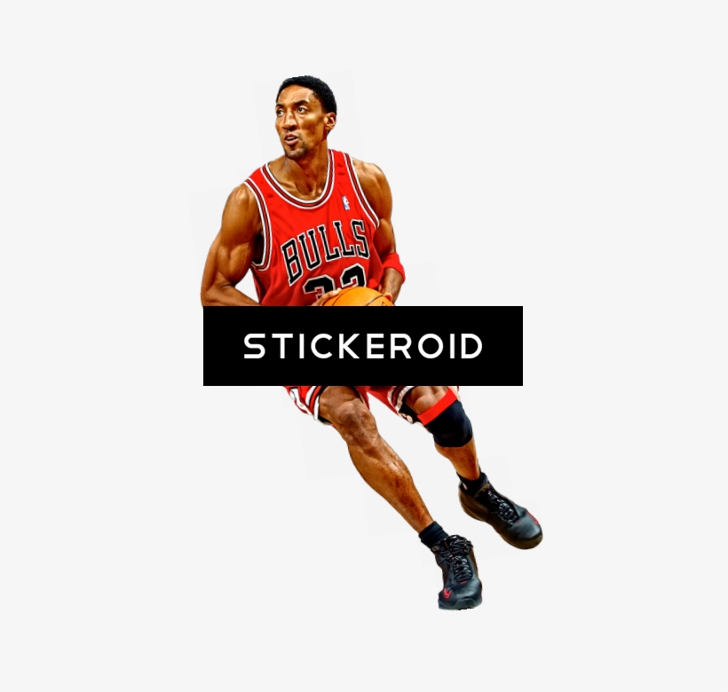 Michael Jordan Basketball - Scottie Pippen Chicago Bulls Nba Fathead Real.big Wall, transparent png #4385833