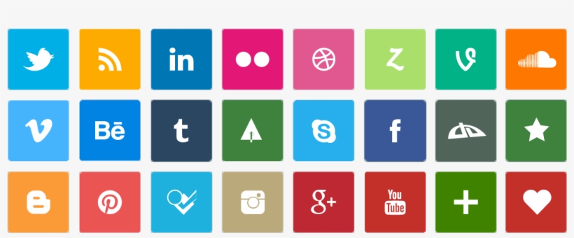 Social Network Icons 2016, transparent png #4385918