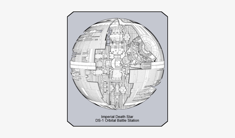 Lineart Death - Death Star Manual By Ryder Windham & Chris Reiff, transparent png #4386490