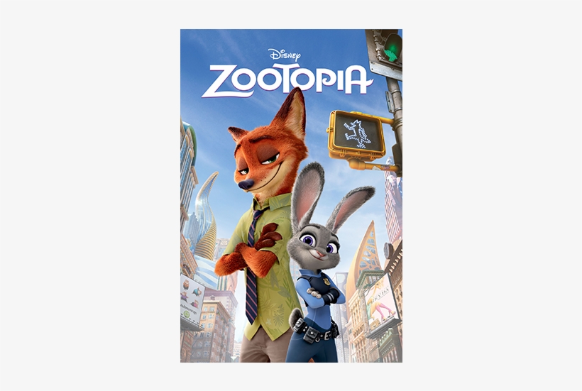 Digital Hd - Fox And Rabbit Zootropolis Dvd, transparent png #4387288