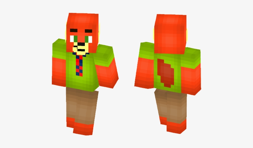 Nick Wilde - Minecraft Skin Spider Man Homecoming, transparent png #4387397