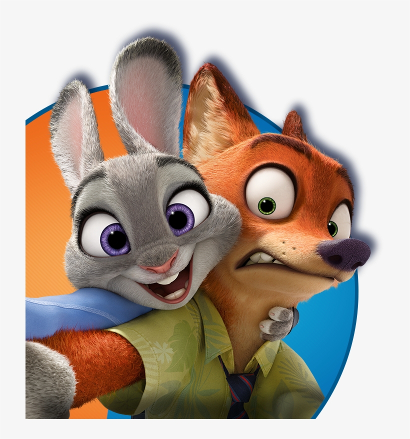 Cin&233polis Zootopia - Nick Wilde And Judy Hopps, transparent png #4387455