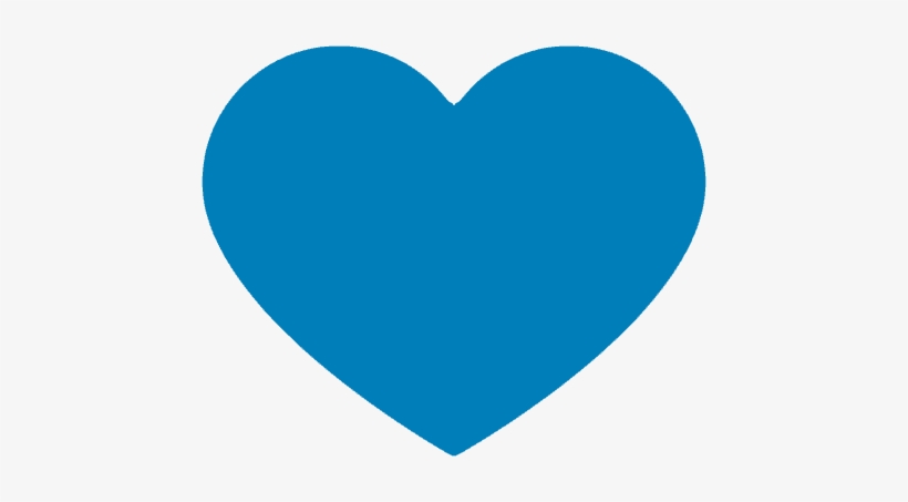 Like Button Dark - Heart Clip Art Teal, transparent png #4387847