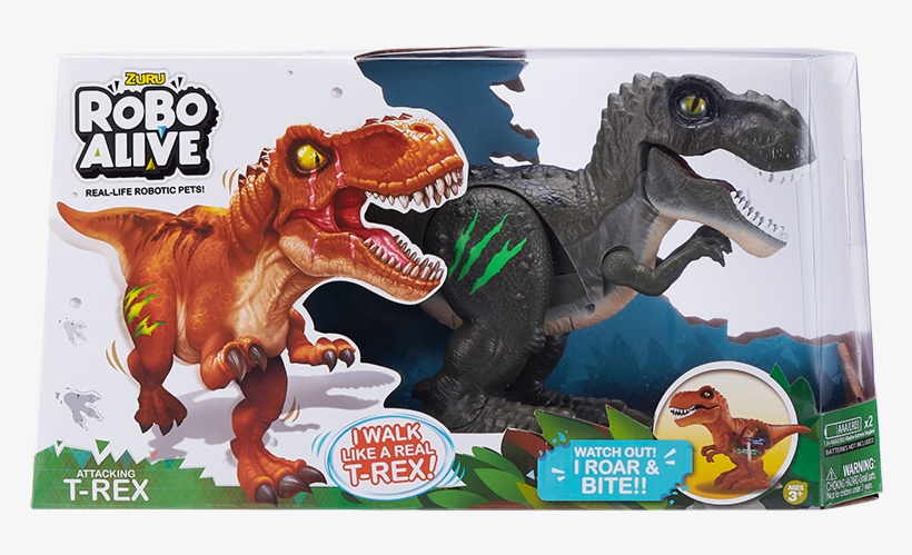 Robo Alive Attacking T-rex - Robo Alive T Rex, transparent png #4387911
