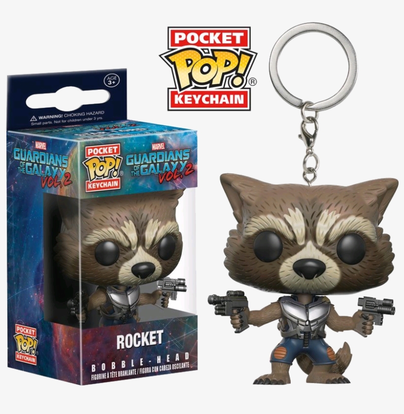 Marvel Guardians Of The Galaxy Vol - Funko Pop Keychain Guardians Of The Galaxy Rocket, transparent png #4388268