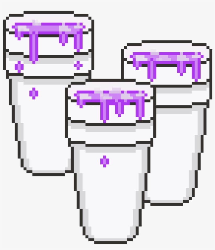 Purple Drank Pixel, transparent png #4388541