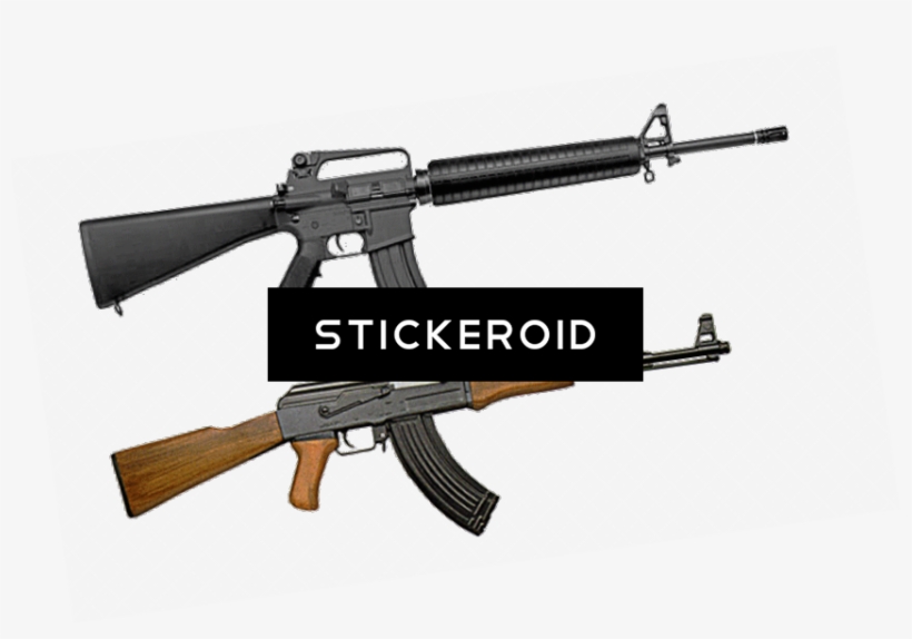 M Assault Rifle - M16a2 Vs Ak 47, transparent png #4388641