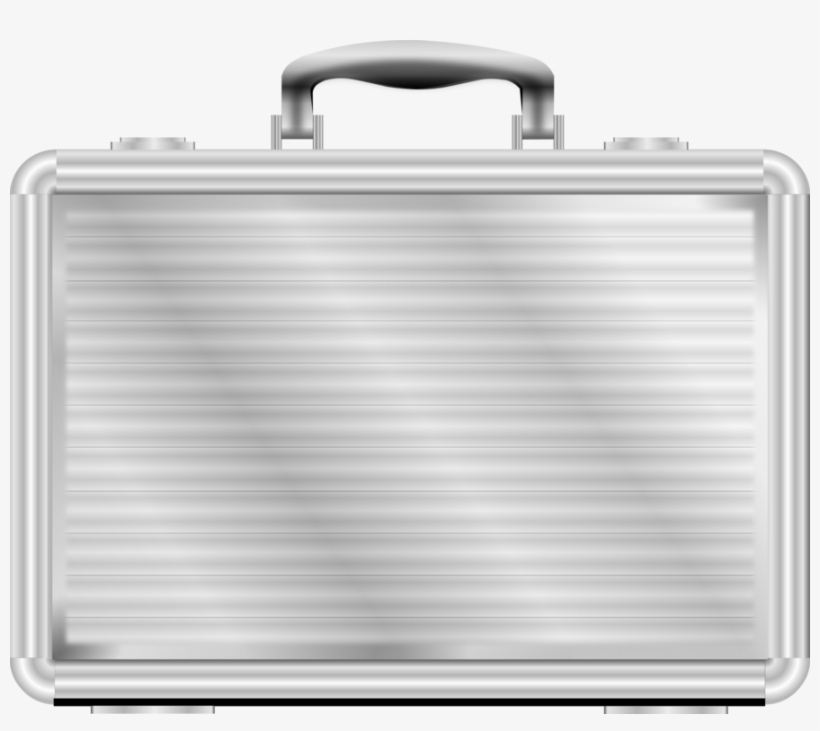 Briefcase Computer Icons Bag Silver - Silver Briefcase Clipart, transparent png #4388735