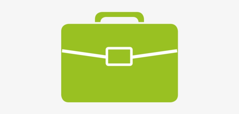 Green Clipart Briefcase - Suitcase Icon, transparent png #4389126