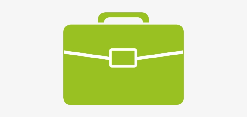 Green Clipart Briefcase - Suitcase Icon, transparent png #4389126