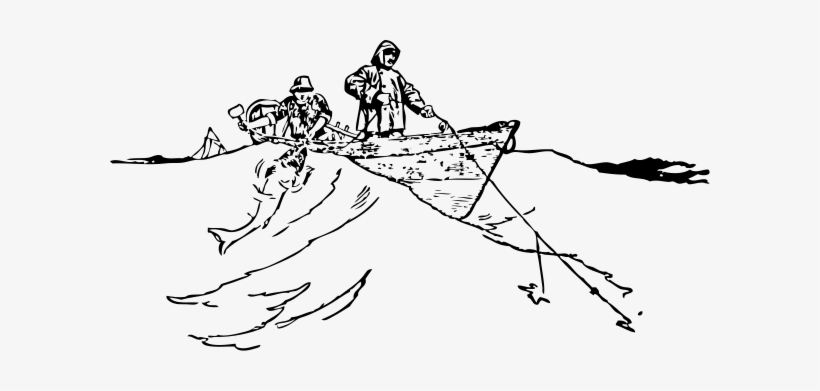 Trawling From A Dory Png Images 600 X - Newfoundland Dory Boat Drawing, transparent png #4389938