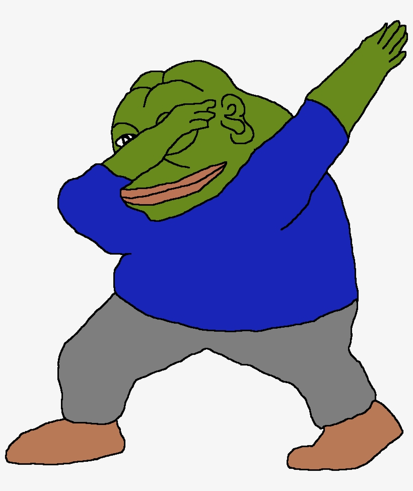 41kib, 800x894, Pepe-dab - Pepe Dab Png, transparent png #4390041