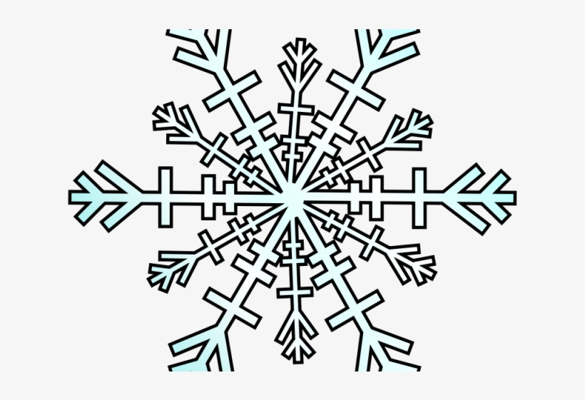 Winter Snow Clipart Border - Snowflake Clipart, transparent png #4390150