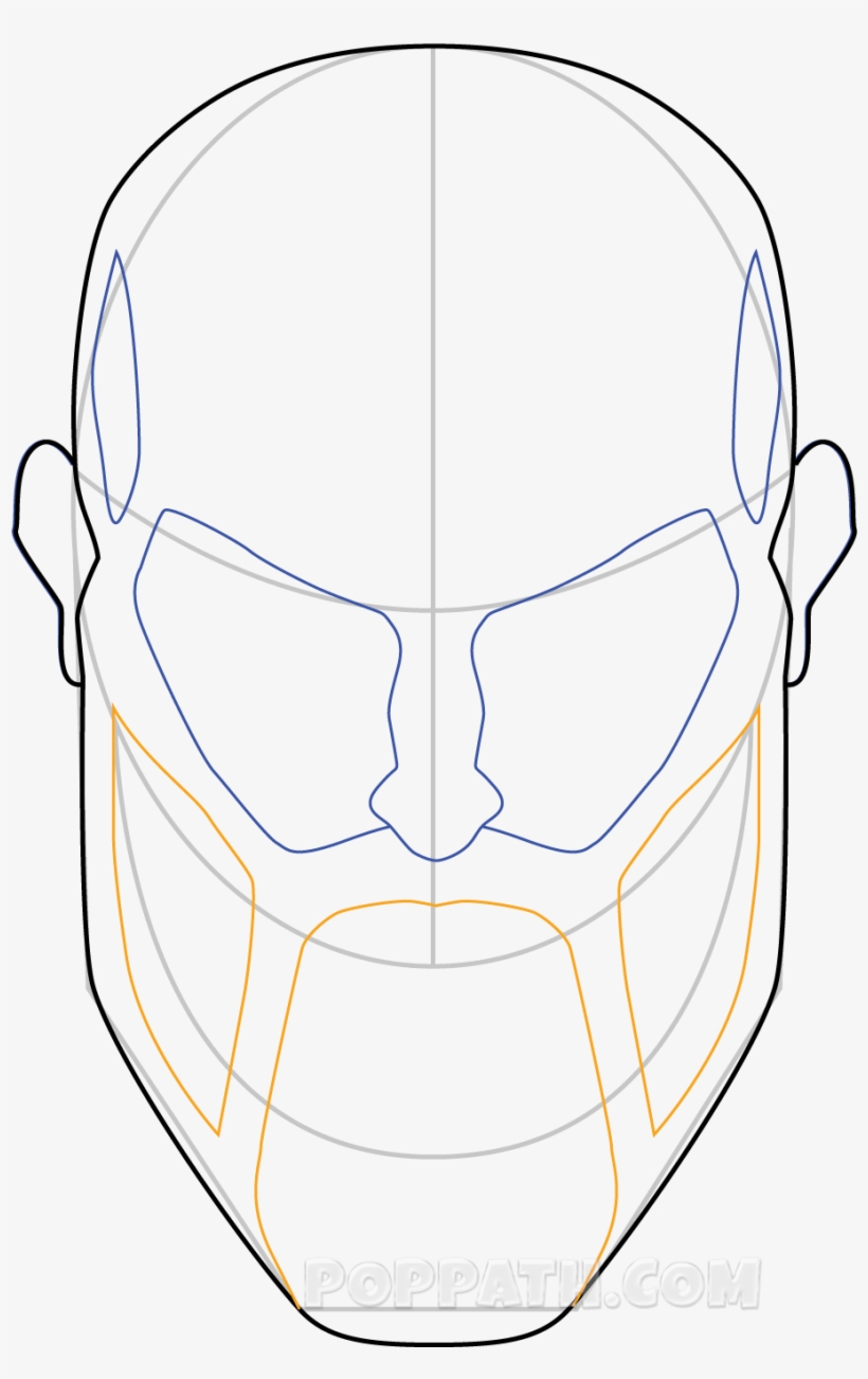 Like Shapes To The Bottom Of The Face - Sketch, transparent png #4390343