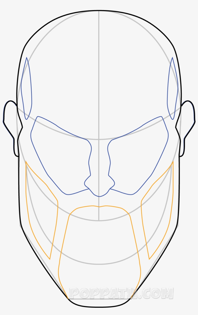 Like Shapes To The Bottom Of The Face - Sketch, transparent png #4390343