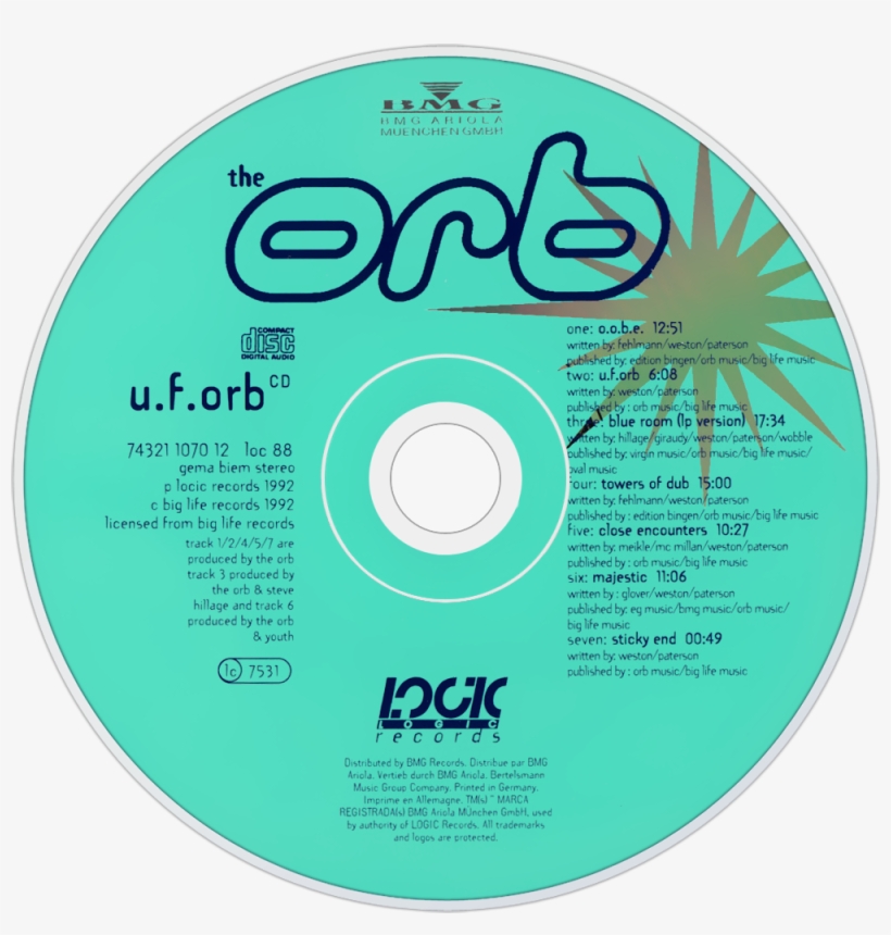 The Orb U - Logic Records, transparent png #4390344