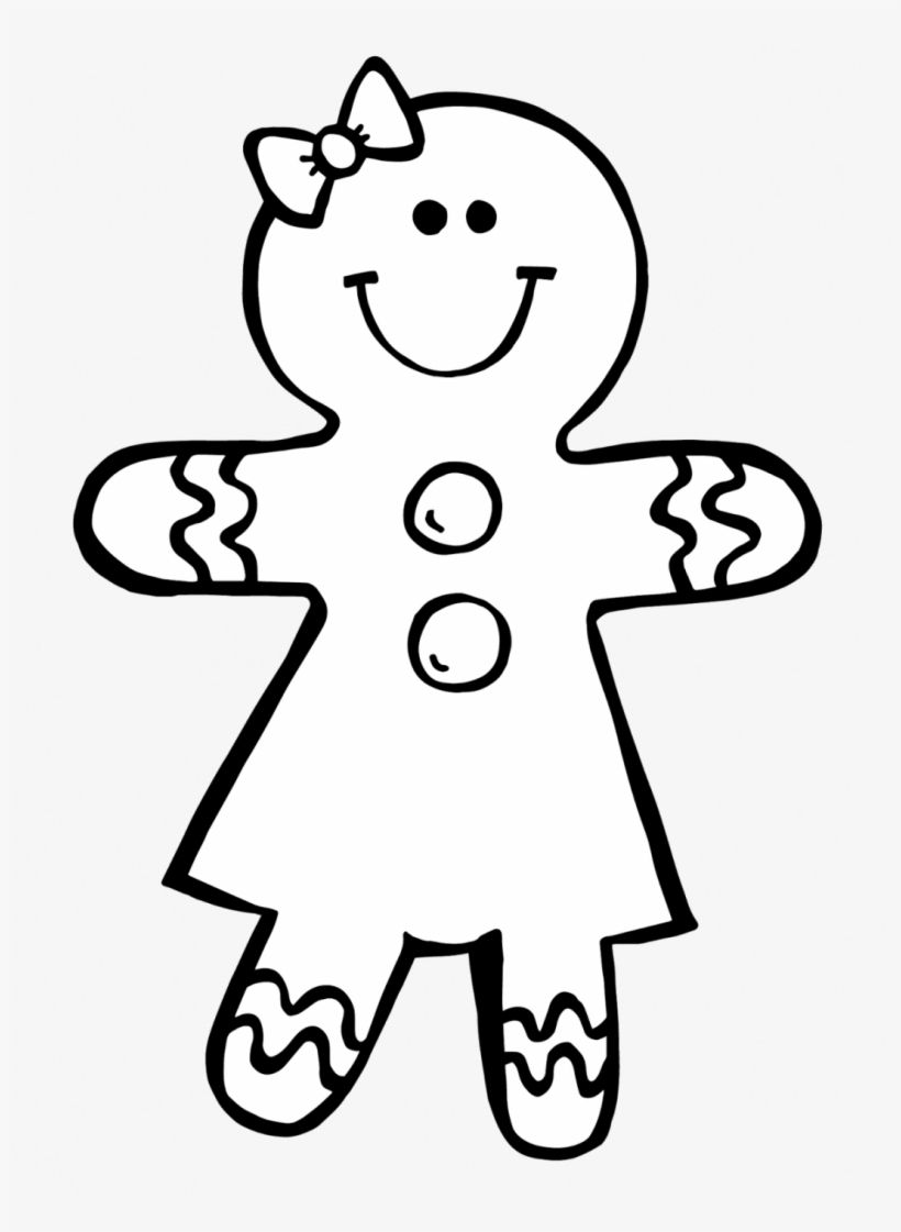 Large Size Of How To Draw A Simple Girl Crying Anime - Gingerbread Clip Art Black And White - Free Transparent PNG Download - PNGkey Large Size Of How To Draw A Simple Girl Crying Anime - Gingerbread Clip Art Black And White - Free Transparent PNG Download - PNGkey