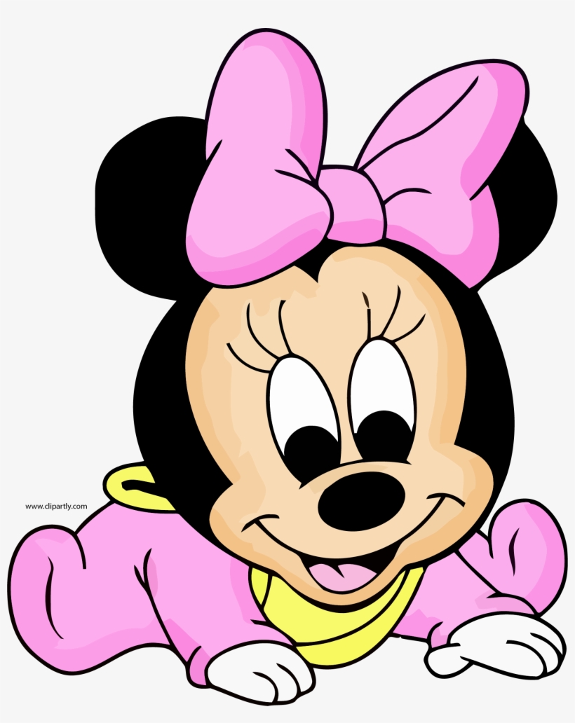 Baby Minnie Cute Clipart Png - Cartoon Baby Minnie Mouse, transparent png #4390711