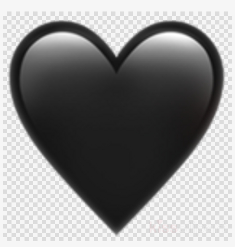 Download Iphone Black Heart Png Clipart Emoji Picsart - Billiard Ball No Background, transparent png #4391097