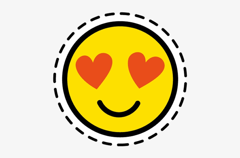 In Love Emoji Patch - You Are Awesome Badge, transparent png #4391133