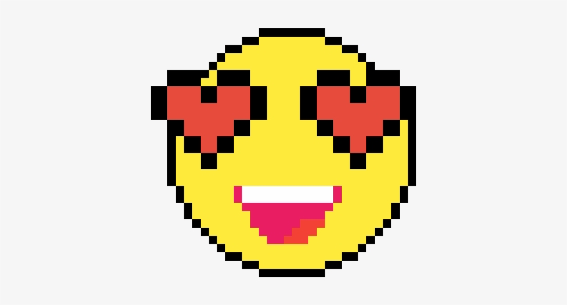 Love Emoji - Pixel Art, transparent png #4391170