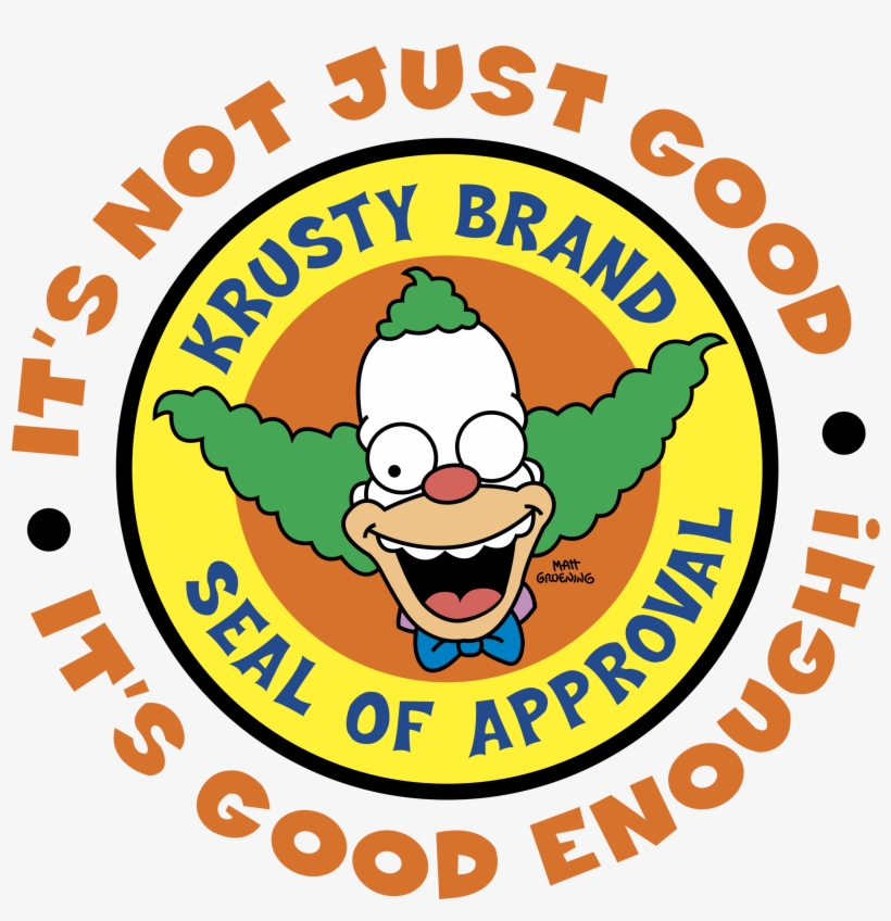 The Simpsons Logo Png Transparent - Krusty The Clown Sticker, transparent png #4391524