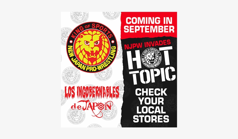 It Was Announced Last Night That Njpw Will Be Expanding - Los Ingobernables De Japon Merch, transparent png #4391959