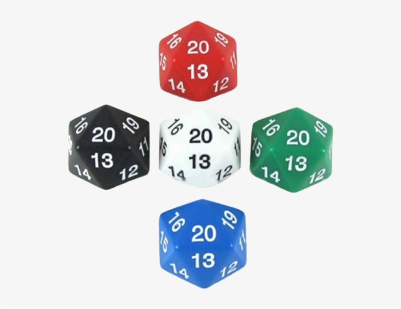 Assorted 30mm D20 Countdown In Tube - Green Jumbo Dice D20 Count Down 55mm Dice Kpl14798, transparent png #4392969