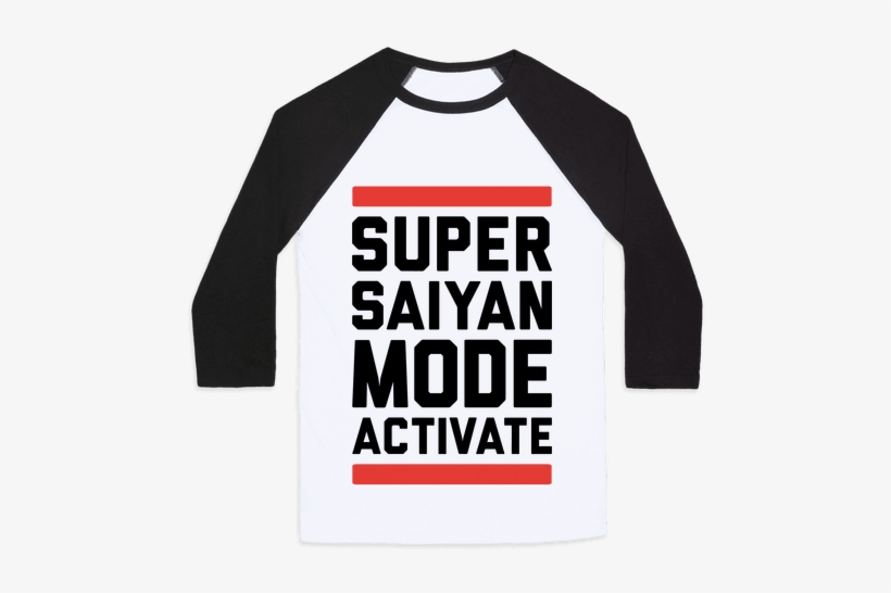 Super Saiyan Mode Activate Baseball Tee - So Sad Alexa Play Despacito, transparent png #4393589