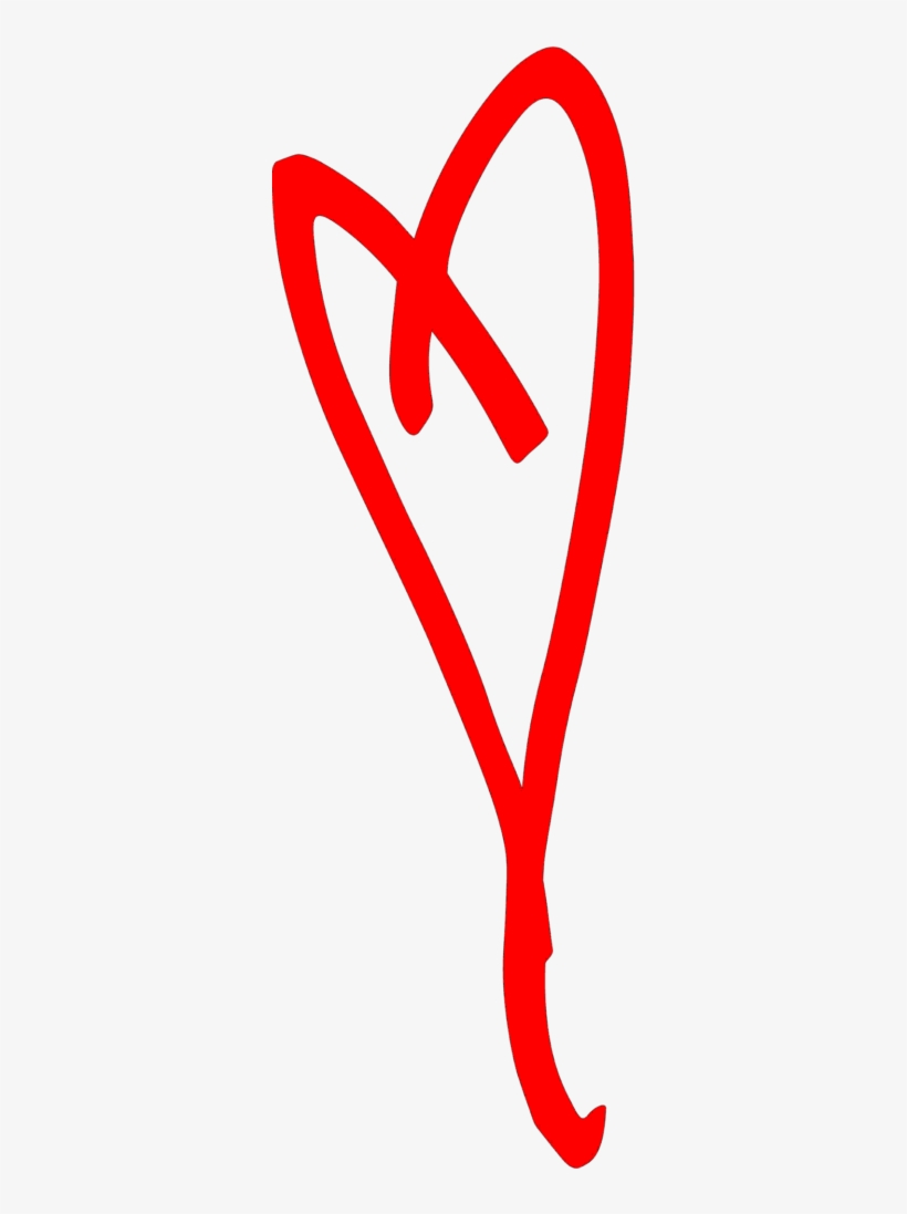 Eartha Kitt's Hand-drawn Heart In Red - Kitt Mcdonald, transparent png #4394912