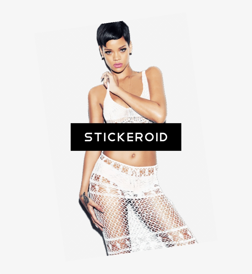 Rihanna White Dress - Photo Shoot, transparent png #4395359