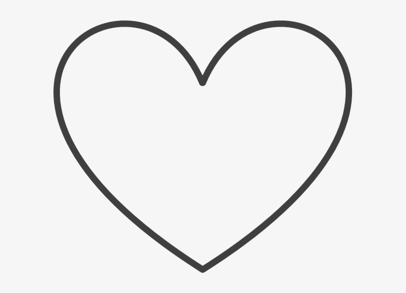 Corazon Negro Png - Valentines Heart Black And White, transparent png #4395558