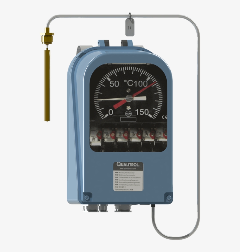 Qualitrol Akm Otiwti Capillary Based Oil Thermometer, transparent png #4395591