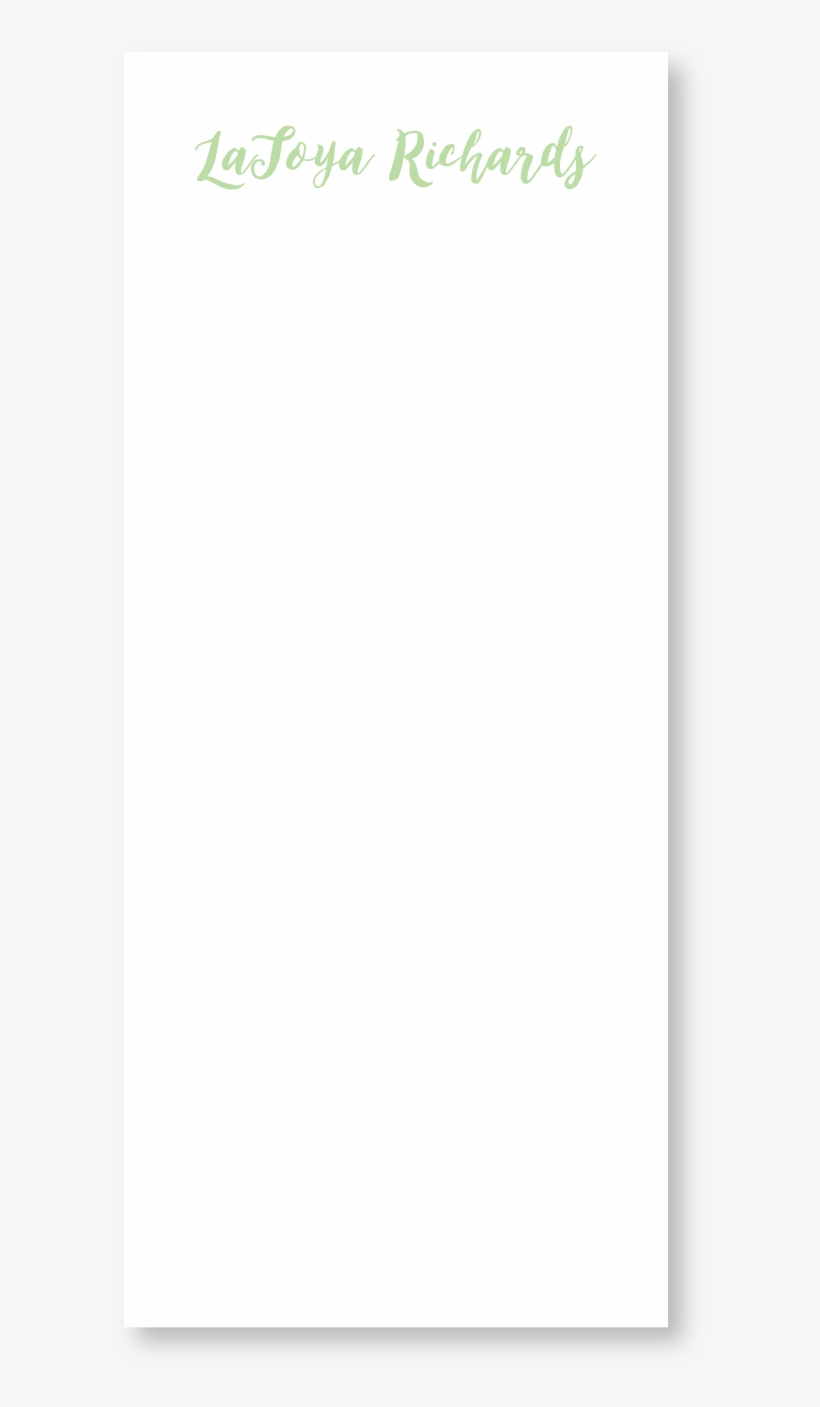 Custom Notepad Personalized Long, transparent png #4396236