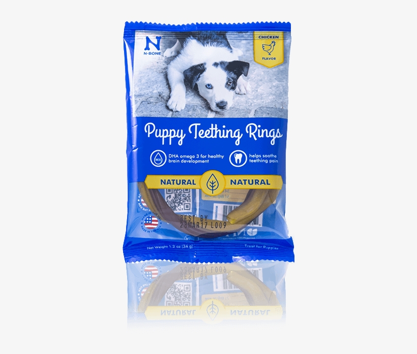 N-bone® Puppy Teething Rings In Chicken - N-bone Puppy Teething Ring Chicken Flavor 3 Pack Treat, transparent png #4396266