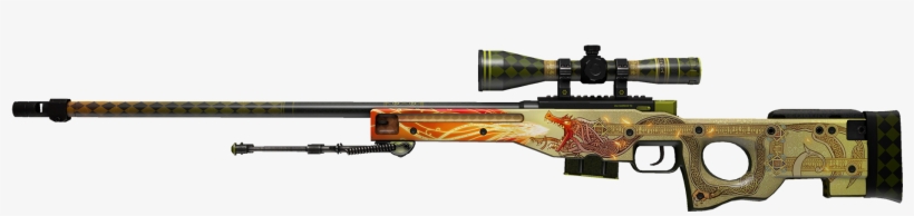 Cs Go Awp Png - Csgo Awp Dragon Lore, transparent png #4396293