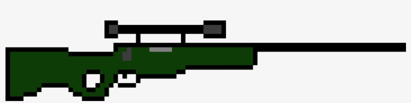Awp Sniper - Awp Pixel Art, transparent png #4396339