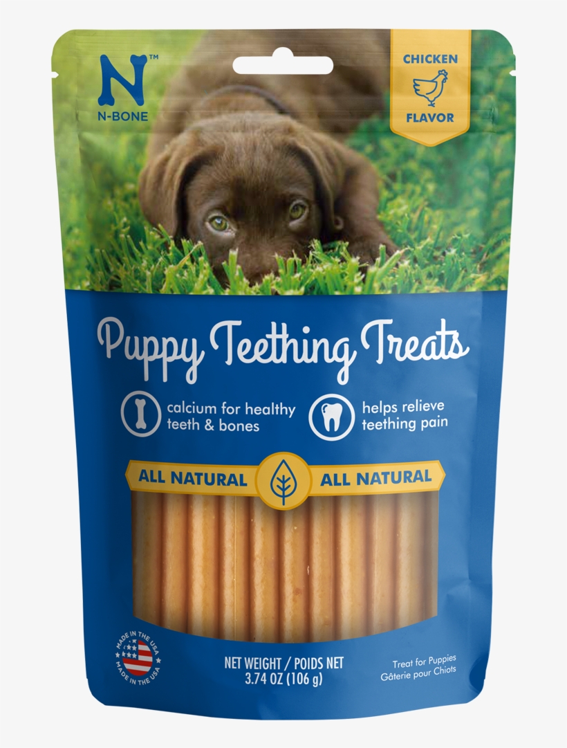 N-bone Puppy Teething Treats Chicken Flavor Dog Treats - N-bone Puppy Teething Treats, transparent png #4396420