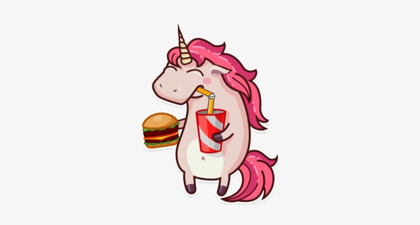 Fattly Fatter Unicorn - Printable Unicorn Stickers, transparent png #4396421