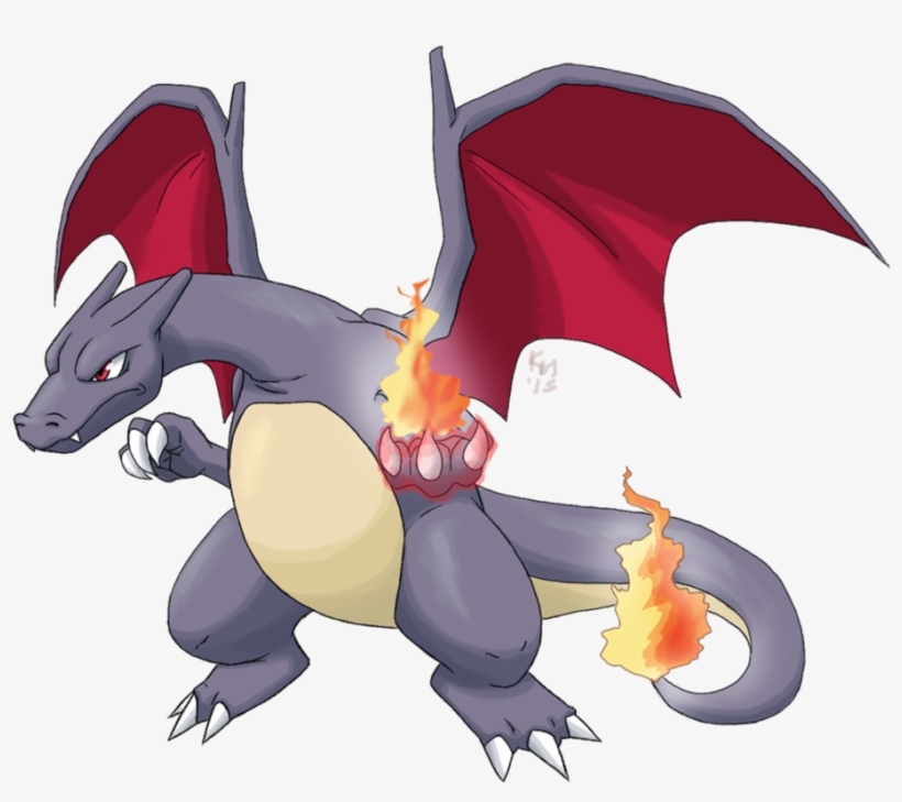 Shiny Charizard By Wolf-goddess13 - Shiny Charizard Transparent Background, transparent png #4397448