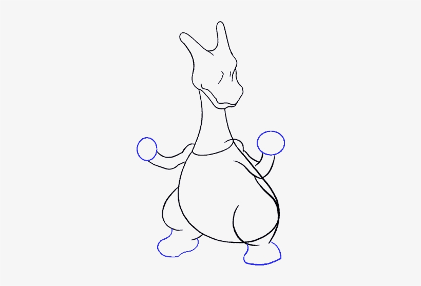How To Draw Charizard - Cartoon, transparent png #4397605