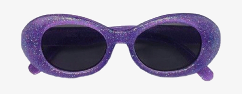 Clout Purple Glasses Niche Moodboard - Sunglasses, transparent png #4397772